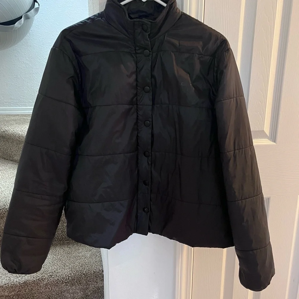 Women's Volcom Black Puffer Jacket - Picture 1 of 7